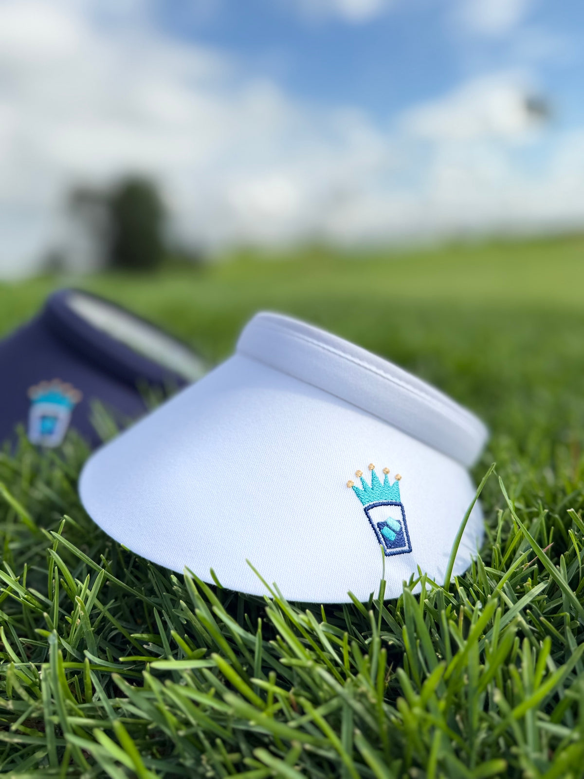 “OG”  Women's CUPS N CROWN Golf Visor - Retro Terry Cloth / VIZR GOLF