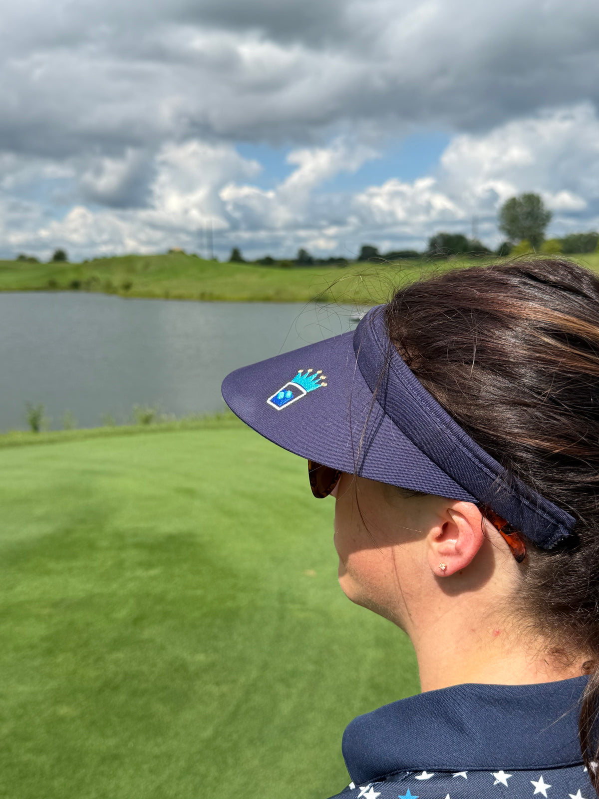 Navy Golf Visor - Women's CUPS N CROWN / VIZR
