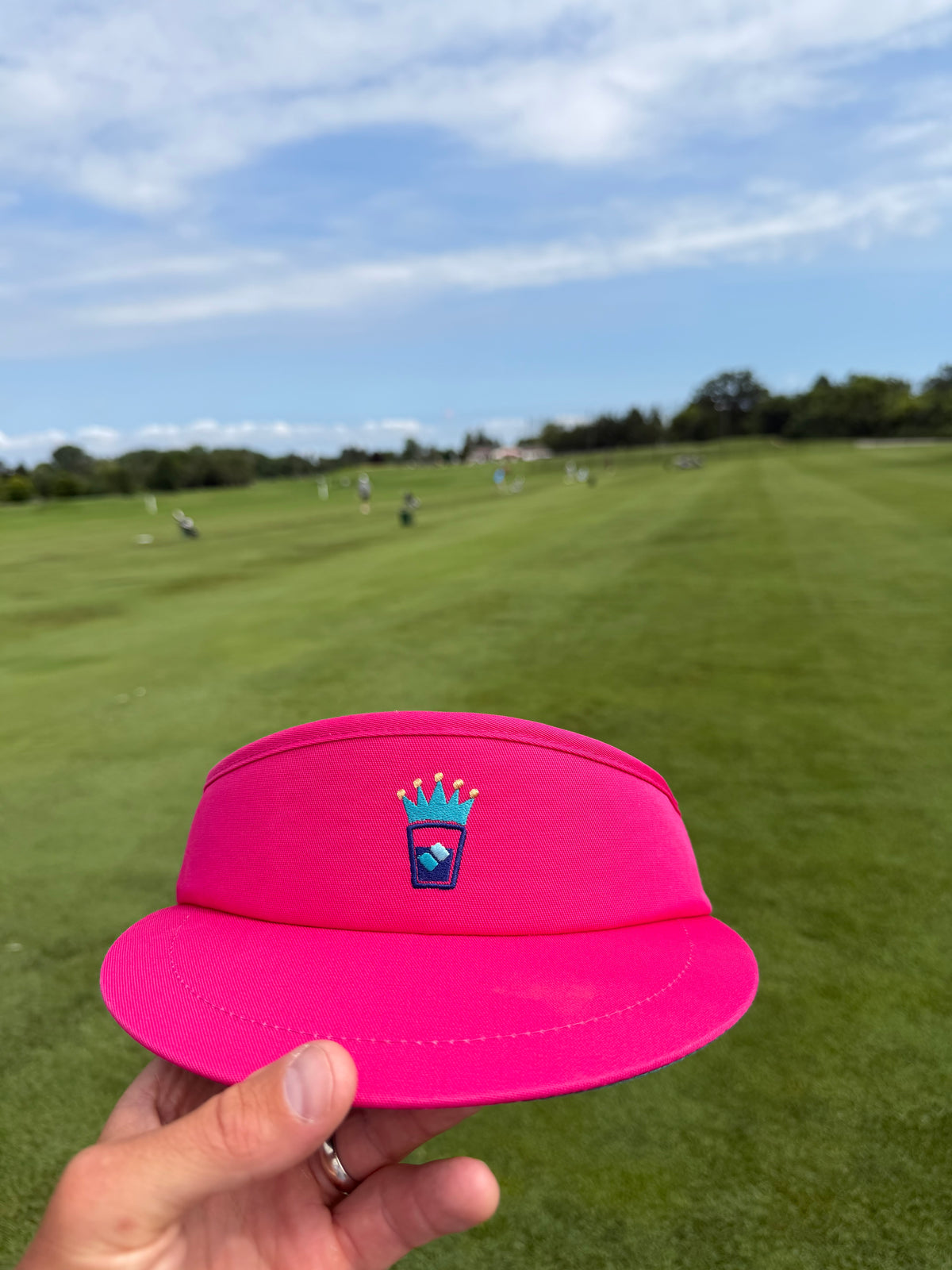 ROSÉ ALL DAY Golf Visor - Retro Pink style / VIZR