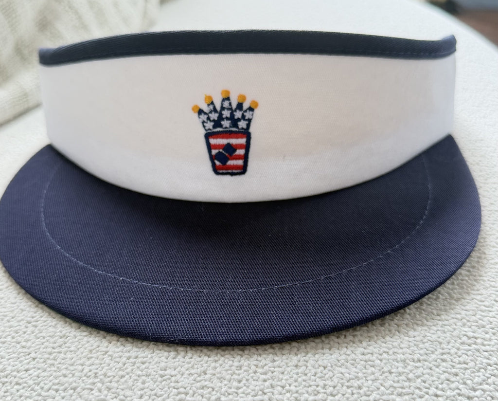 TWO TONE!! STARS N STRIPES Golf Visor - Americana Style / VIZR