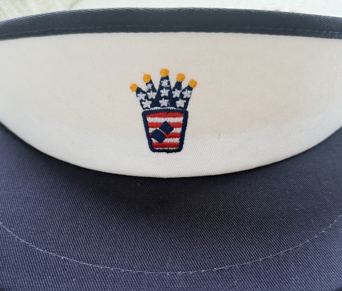 TWO TONE!! STARS N STRIPES Golf Visor - Americana Style / VIZR